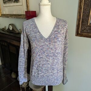 J.Crew Women's Small Flared Sleeve Marled Knit Swing Sweater Orchid Purple